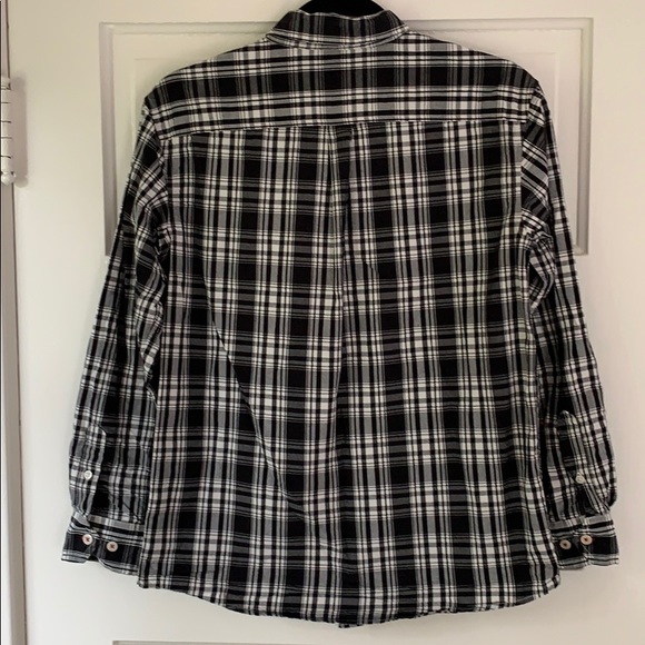 3/$10 item Boys Cherokee black plaid button down shirt - Picture 4 of 4